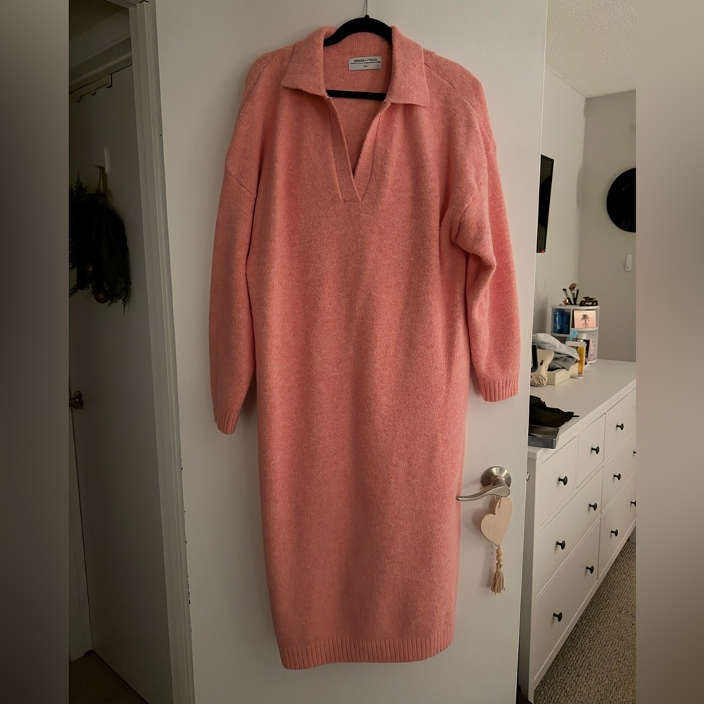 Smash + Tess Pink Sweater Dress M/L